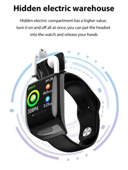 G36 2 v 1 za Zmanjšanje Hrupa Brezžična tehnologija Bluetooth 5.0 Slušalke 2020 EKG Pametno Gledati Moški Ženske HI-fi Za SmartWatch Moških PK S300 T89