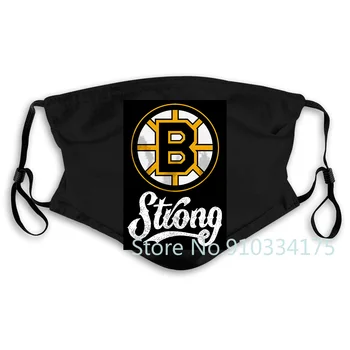 Novo Boston B Močna Maratonec Poklon Hockeyer Bruins Črno masko