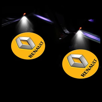 Vrata avtomobila Svetlobni Projektor Led Dobrodošli Svetilke za Razsvetljavo za vozila Renault Clio 4 Megane Laguna 2 3 delovna halja Captur Fluence Kadjar Dodatki