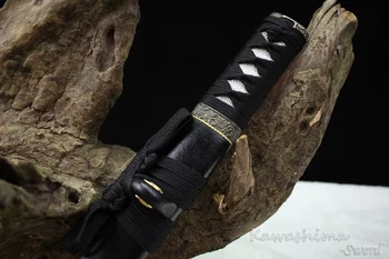 Ročno Samuraji Meč Kovani Zložiti Jekla Polno Tang Rezilo, Ostrina Pripravljen Za Pismo Odpirač-Japonski Tanto Majhen Nož