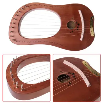 Prenosni Praksi Harfo Masivnega Lesa 10 Niz Lier Harfo Glasbeni Instrument Darila