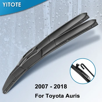 YITOTE vetrobranskega stekla Hibridni Metlice Brisalcev za Toyota Auris Evropi model Fit Kavljem Roke Model Leta od leta 2007 do leta 2018