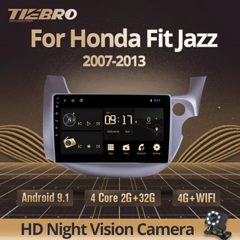 TIEBRO Za Honda Fit Jazz 2007-2013 Radio Multimedijski Predvajalnik, Zaslon na Dotik Ne 2 Din Android 9.0 Autoradio Podporo Pogled od Zadaj Kamero