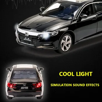 1:32 Honda Accord Model vlivanju Model Zvoka in Svetlobe Avto otroška Igrača Zbirateljskih Brezplačna Dostava