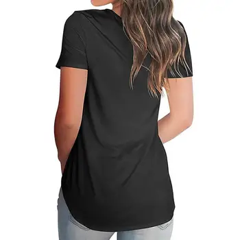 2021 Modni T-Shirt za Ženske Nezakonitih Swallowtail PES MAMA Črke Top Plus Velikost Majica s kratkimi rokavi Ženske Ulične Vrhovi materinski Dan
