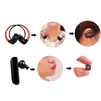 IPX8 Vodotesne Slušalke Brezžične Bluetooth Slušalke 16GB MP3 Predvajalnik za V uho Stereo Glasbe Čepkov Športi, Hi-fi Slušalke plavati