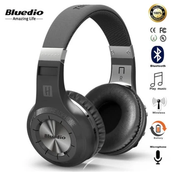 Bluedio Turbine Orkan NOČ T2 Polnilna Glavo Slušalke Bluetooth 4.1 Brezžične Stereo Univerzalno Slušalke