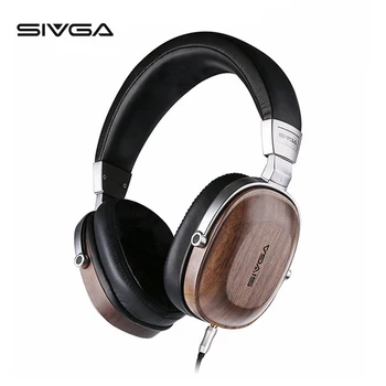 SIVGA SV006 Lesene nad ear Slušalke Slušalke Slušalke Z Mikrofonom Hifi Stereo 50 mm Neprevlečeni Dinamično