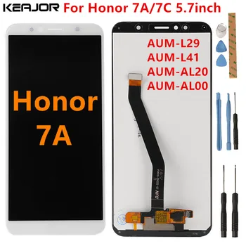 Za Huawei Honor 7A AUM-L29 Lcd Zaslon Preizkušen Zaslon Lcd+Touch Screen z okvirjem Za Huawei Honor 7A Pro Čast 7C AUM-L41 5.7