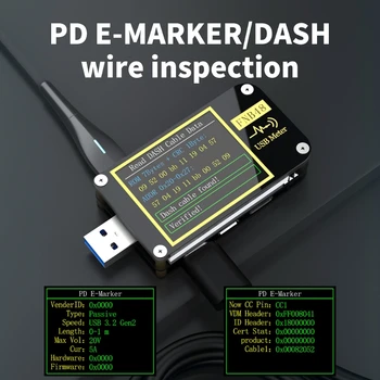 FNB48 PD sproži Voltmeter ampermeter Sedanje in Voltmeter USB tester QC4 + PD3.0 2.0 SKM hitro polnjenje protokol zmogljivosti test
