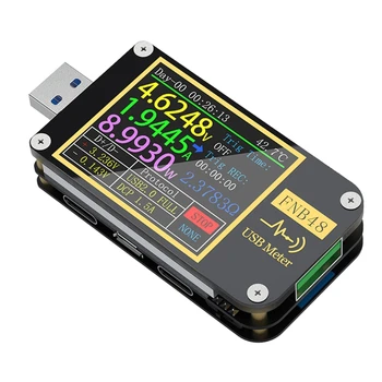 FNB48 PD sproži Voltmeter ampermeter Sedanje in Voltmeter USB tester QC4 + PD3.0 2.0 SKM hitro polnjenje protokol zmogljivosti test