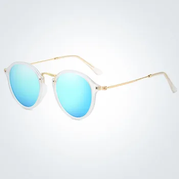 Klasična Polarizirana sončna Očala blagovne Znamke Ženske Krog Premaz Ogledalo sončna Očala Letnik Moški Vožnje Sunglass UV400 Odtenki Očala
