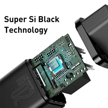 Baseus Super Si USB C PD Polnilnik 20W Za iPhone 12 Pro Max Tip C Hitro Polnjenje Prenosni Telefon Polnilnik Za iPhone X 11 Pro Max