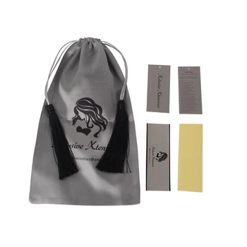Po meri Luksuzni Človekovih Virgin Lase razširitve snope embalaža saten svila vrečke,papir swing visi oznako,samolepilni zavijanje nalepka