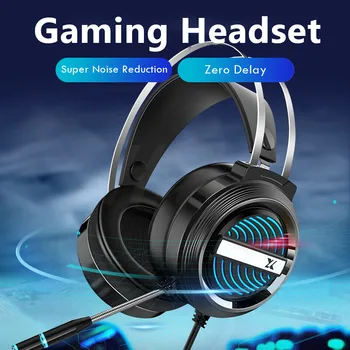 7.1 Stereo Gaming Slušalke Žične Nad Glavo Igralec Slušalke Z Mikrofon Nadzor Glasnosti Igra Slušalke Za PC, Laptop Xbox