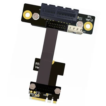 Riser M. 2 WiFi A. E Tipko A+E PCI-e x4 Podaljšek Adapter za Kartico Kabel Gen3.0 AE-vpišite E Za PCIE 3.0 x1 x4 x16 M2 R52SF/R52SL/R52SR