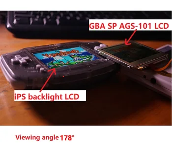 Dotik Različico 8 Barvni Modeli Svetlost V2 Backlit iPS LCD Za Game Boy Advance Za GBA Konzolo In pre-cut Lupini primeru