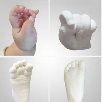 DIY Replika 3D Hand & Foot Print Plesni, Prahu Sadre v Prahu Baby Darilo za Rojstni dan Handprint Odtis Darilo Mavca Litje Kit