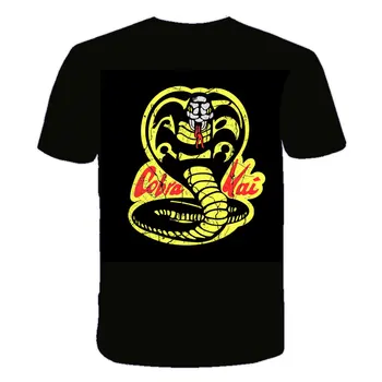 6-19 Let Najstniških Otrok, Oblačila Tajski strupenjača Cobra Kai T Shirt O-vratu Priložnostne Vrhovi & Tees Fantje Poliester 3d Tiskanja Smešno