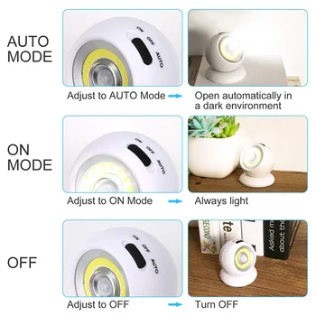 Senzor gibanja Svetlobe Brezžični baterijsko Stenske Svetilke USB Polnilne Zunanja Notranja Vrata Baklo Noč Svetlobe Varnosti Svetlobe