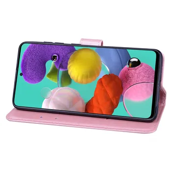 Usnjena torbica Za Samsung Galaxy A51 Primeru 3D Cvet Magnetni Pokrovček za Samsung A51 Telefon Primerih Galaxy 51 A515F Etui