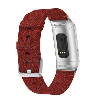 Trak za Fitbit Polnjenje 3 Zapestnica Zapestje Smartwatch Band Platno Najlon Zamenjava Moški Ženske Smartwatch za Polnjenje 4 Watchband