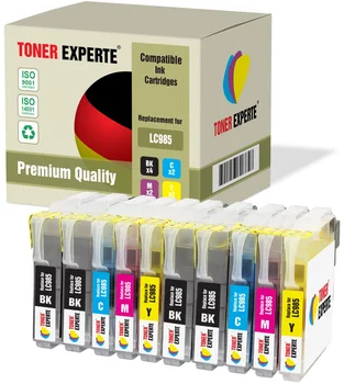 TONER EXPERTE® Združljiva LC985BK LC985 Premium Kartuše za Brother