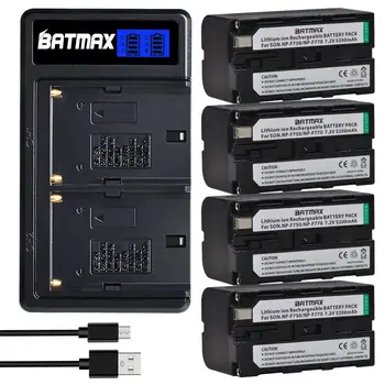 Batmax NP-F750 NP-F770 F750 Baterija+Nov LCD Dvojni USB Polnilec za Sony NPF550 NPF960 NPF970 NPF750 NPF770 NPF570 QM91D TRU47E