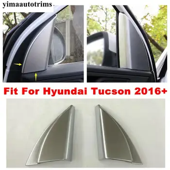 Spredaj Trikotnik Steber Stereo Zvočniki Audio Zvočnik Zvočne Okvir Dekoracijo ABS Kritje Trim Za Hyundai Tucson 2016 - 2020