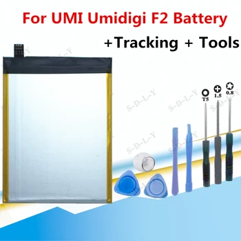 5150mAh Za UMI Umidigi F2 Baterije Bateria AKKU Visoke Kakovosti Nadomestna Baterija Za Umidigi F2 Mobilni Telefon +Sledenje + Orodja