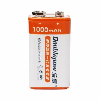 2PCS 1000mAh Li-ion baterija 9 V Baterije za ponovno Polnjenje Za detektorji Dima Brezžični Mikrofoni+Univerzalni 9V AA AAA 18650 Smart Polnilec