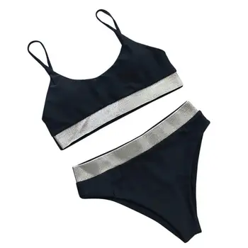 Bikini 2020 Ženske Trdna Bikini Komplet Plavanje Dva Kosa Kopalke, Kopalke Plaža Obleko biquini vestido de baño купальник