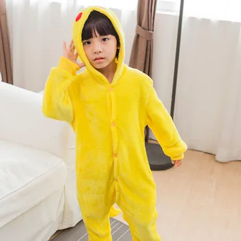 Otroci Kigurumi Pižamo Za Otroke Baby Dekleta Pižame Fant Sleepwear Dolge Rokave Živali Anime Onesie Kostum Jumpsuit Pyjama