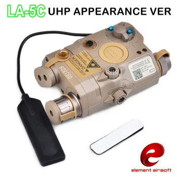 Element EX419 Airsoft Taktično LA-5C UHP Videz IR Svetilka PEQ Zeleno Lasersko Svetlobo Kombinirano Lovsko Orožje Svetlobe