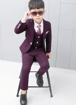 Cvet Fantje Formalno Poroko Obleko Otroci Japonskem Slogu Jakna +Hlače+Telovnik+BowTie 4Pcs Jopičem bo Ustrezala Otroci Pogodbenice Gostiteljice Kostum
