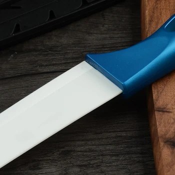 Modra Votlih Ročaj Kuhinjski Noži 3, 4, 5 Palčni + A Lupilnikom Visoko Kakovostni Keramični Nož 4 Kos Set, Vroče Prodaje XYJ blagovne Znamke Kuhanje Orodja