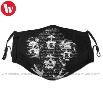 Kraljica Rock Usta Masko Bohemian Rhapsody Obrazno Masko Moda Smešno z 2 Filtri za Odrasle