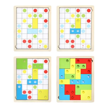 Otrok Logično Razmišljanje Puzzle Igrače Zanimivo Zgodnjega Učenja Lesene Igre Math Izobraževalne Igrače Igra Igrače Razsvetljenje Puzzle