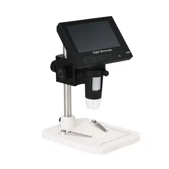 Usb Digitalni Elektronski Mikroskop 1000x 2.0 mp Dm4 4.3 Palčni Lcd-Zaslon Vga Mikroskopom Stojalo Z 8 Led Za Pcb Vezje Motherboa