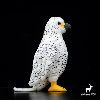 Resnično Življenje Raptor Srčkan Lutka Gyr Falcon Model Mehko Polnjene Živali Plišastih Igrač Gyrfalcon Dekoracijo Daril