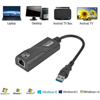 Mini USB 3.0 Gigabit Ethernet Adapter USB na priključek RJ45 Lan mrežno Kartico za Windows 10 8 7 XP Prenosni računalnik PC Računalnik Pribor
