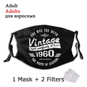 1960 Non-Enkratno Masko 60. Rojstni dan Darilo Ideje Dustproof Maske Z Filtri za Zaščito Respirator Žarilna