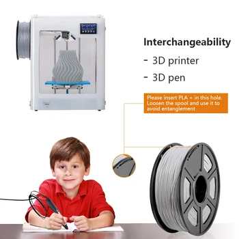 Enotepad 3D Tiskalnik, ki z Žarilno PLA 1.75 mm 2.2 KG, 1 KG, Z Spool 3D Tiskanje nestrupeno PLA/PLA PLUS Žarilno Iztiskanje Potrošni