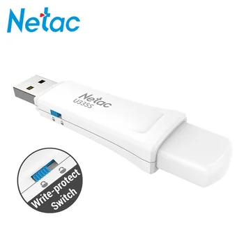 Netac USB ključek 16GB Write Protect Varnosti Pen Drive U335S Plastičnih memoria cle usb 3.0 Palico Zaščiteni Pendrive animado