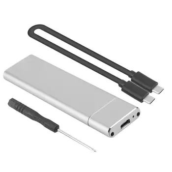 1pcs M. 2 NGFF na USB-C Trdega Diska, Diska, Zunanje Ohišje Primeru Mobilno Sim Adapter Polje S Tip C Tip C/USB3.0 Kabel