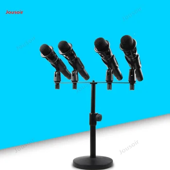 Štiri stojalo za mikrofon, dvojno glavo stojalo za mikrofon, mikrofon chuck namizno stojalo za mikrofon, CD50 T03