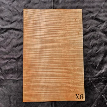 3pcs Burlywood Plamen Javor Kitara Furnir, Prvotno Lesa Ličila Odbor Kitare Materiali za Izdelavo Kitara Accessories530*350*0,5 mm