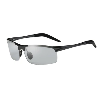 KANASTAL Photochromic sončna Očala Moških Polarizirana Dame Vožnjo sončna očala, Napol Rimed Športna Očala UV400