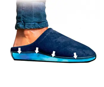 Zapatillas de estar por casa mujer hombre unisex con suela de gel udobno pantuflas calzado de invierno par hogar plantilla