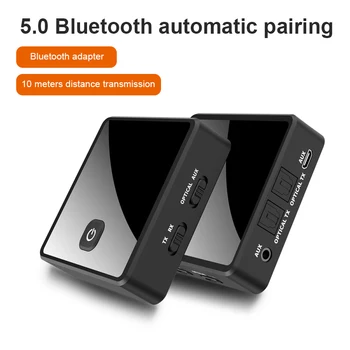 2 v 1 Bluetooth 5.0 Oddajnik Sprejemnik TV Zvočnik 3.5 mm AUX Toslink Optični Adapter Avdio Glasbeni Brezžični Oddajnik Sprejemnik